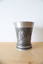 Weber Zinn Christopher Columbus Karl Der Grobe Friedrich Von Schiller Portrait Pewter Cup