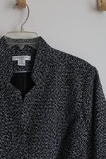NEW Liz Claiborne Black & White Tweed Jacket | 1X