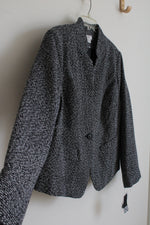 NEW Liz Claiborne Black & White Tweed Jacket | 1X