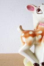 Vintage Ceramic Deer Lampstand