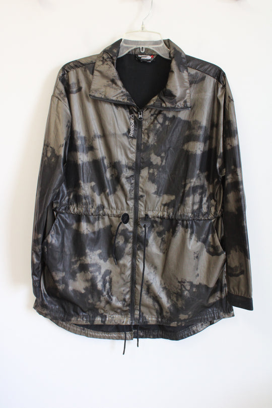 Reebok Black & Gold Lightweight Jacket | S