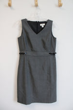 Ann Taylor LOFT Gray Sleeveless Sheath Dress | 2 Petite