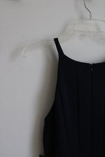 NEW Vince Camuto Lined Navy Blue Fit & Flare Dress With Pockets | M