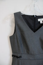 Ann Taylor LOFT Gray Sleeveless Sheath Dress | 2 Petite