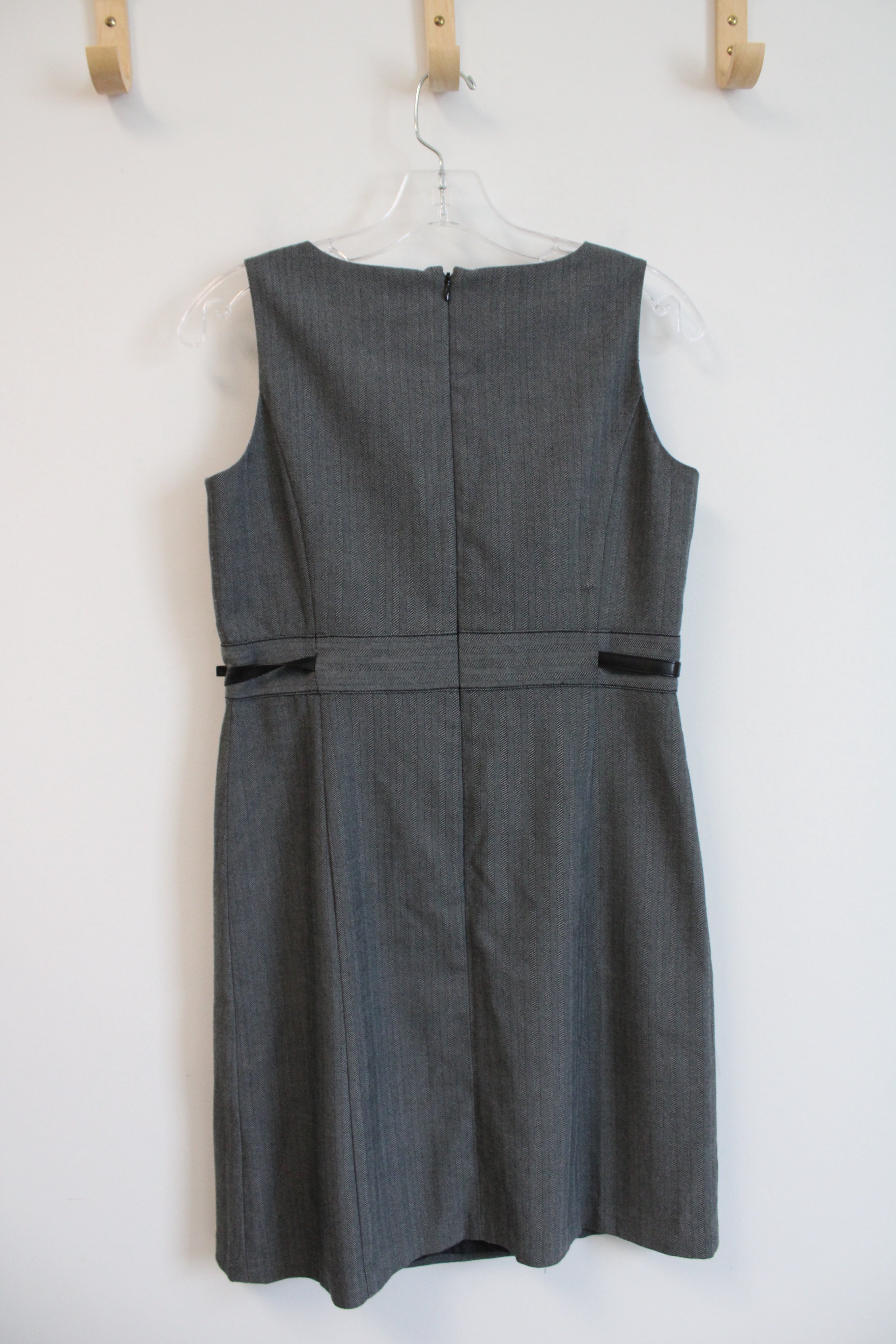 Ann Taylor LOFT Gray Sleeveless Sheath Dress | 2 Petite