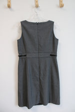 Ann Taylor LOFT Gray Sleeveless Sheath Dress | 2 Petite