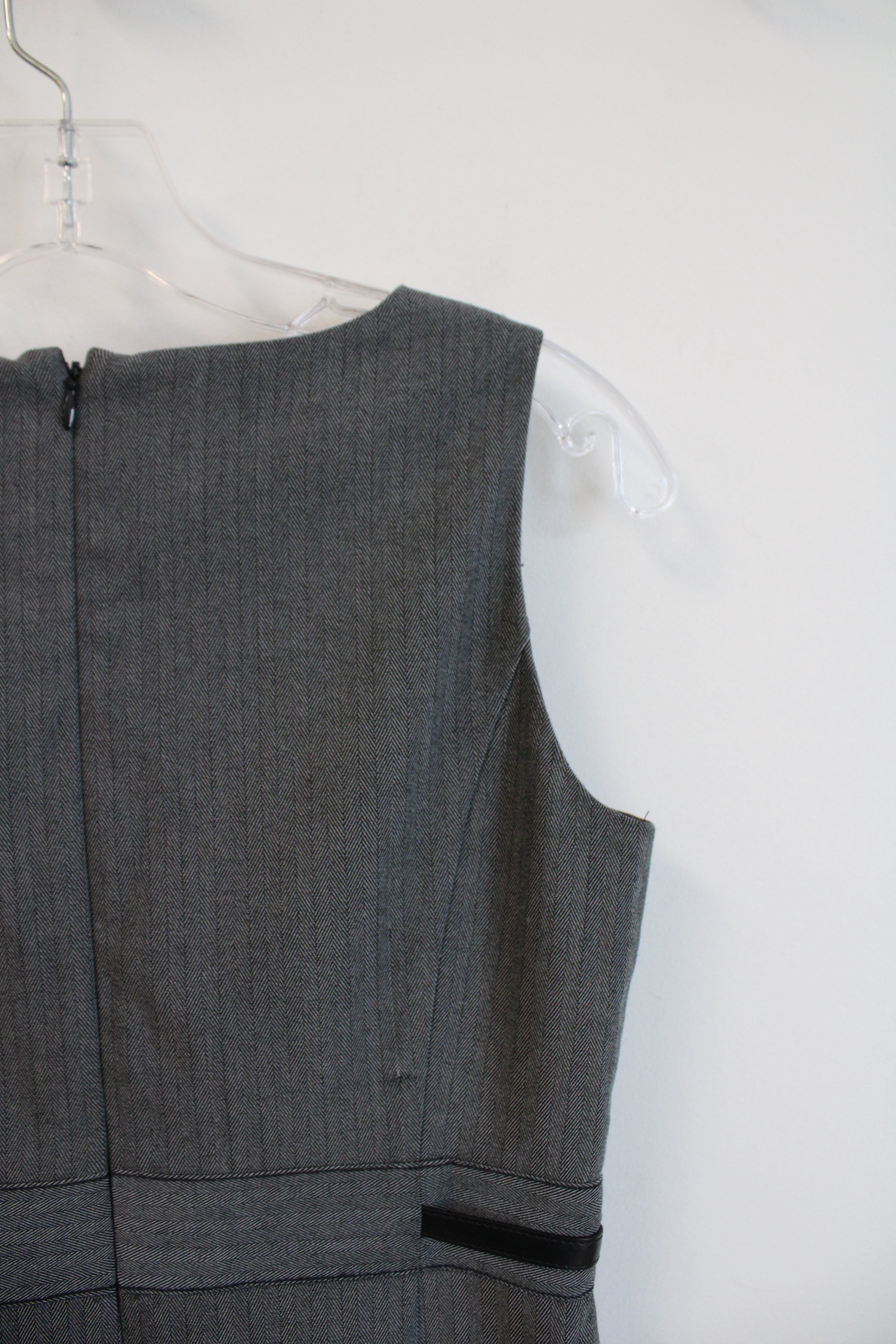 Ann Taylor LOFT Gray Sleeveless Sheath Dress | 2 Petite