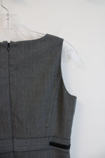 Ann Taylor LOFT Gray Sleeveless Sheath Dress | 2 Petite