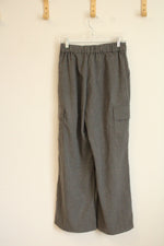 Hollister Ultra High-Rise Wide Leg Pleated Gray Cargo Pants | S