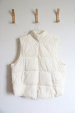 Cream Puffer Vest | L