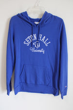 Champion Seton Hall University Blue Hoodie | M