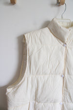 Cream Puffer Vest | L