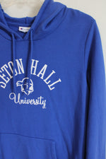 Champion Seton Hall University Blue Hoodie | M
