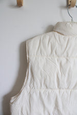 Cream Puffer Vest | L