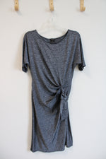 Ann Taylor Gray Heather Tied Dress | S