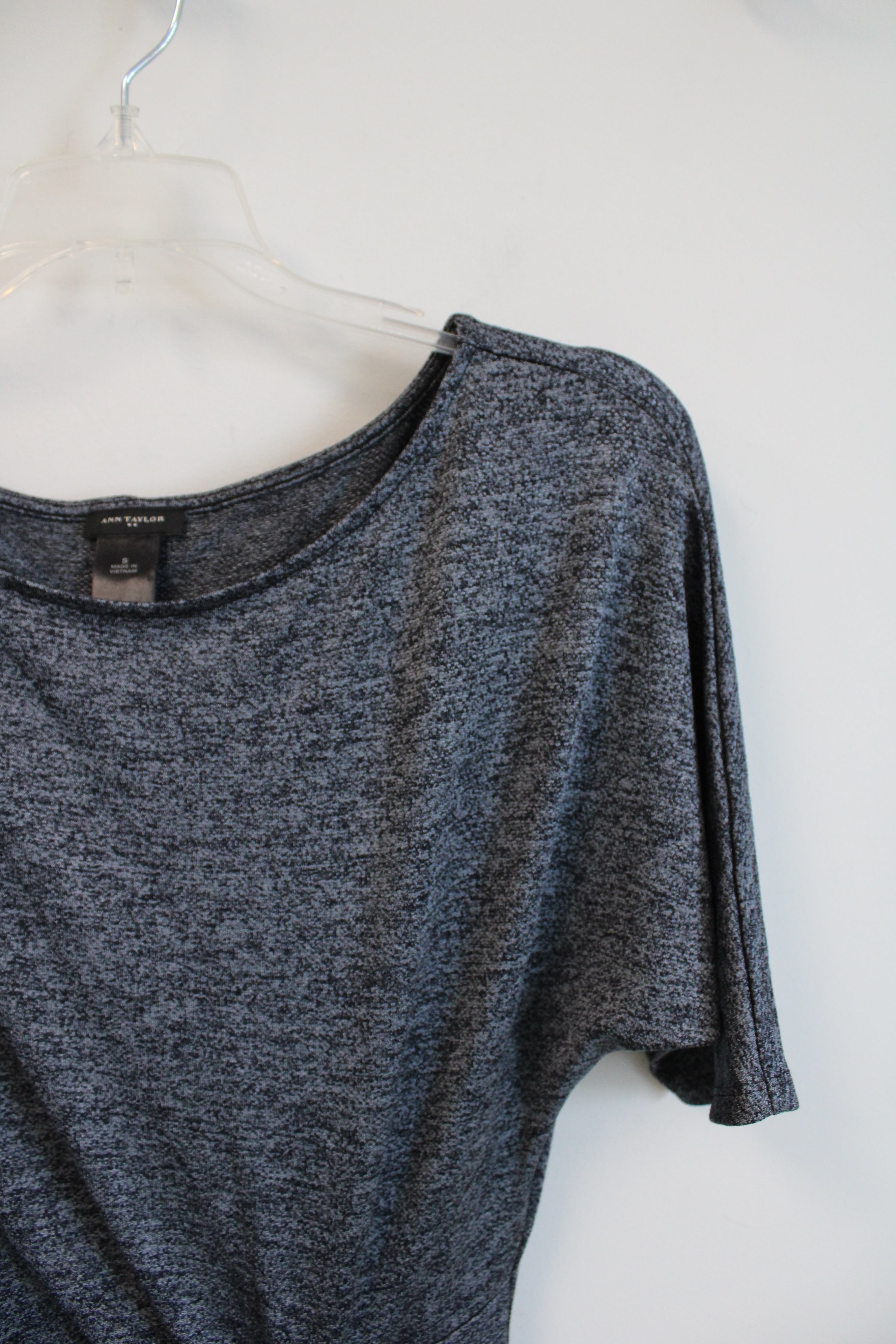 Ann Taylor Gray Heather Tied Dress | S