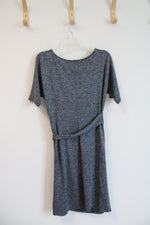 Ann Taylor Gray Heather Tied Dress | S