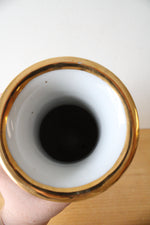 Yellow Glazed Chinese Porcelain Vase | 12"