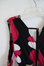 NEW Jonathan Martin Black Pink & Tan Floral Maxi Dress | 3X