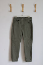 M Jeans High Rise Jegging Olive Green Jeans | 8 Short