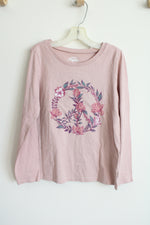 NEW Osh Kosh Pink Floral Long Sleeved Shirt | 8