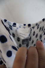 NEW Old Navy Maternity White Blue & Purple Dotted Maxi Dress | L