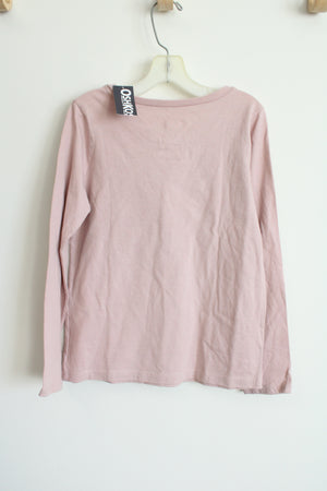 NEW Osh Kosh Pink Floral Long Sleeved Shirt | 8