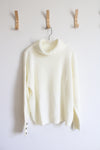 Cream Cowl Neck Sweater | XL