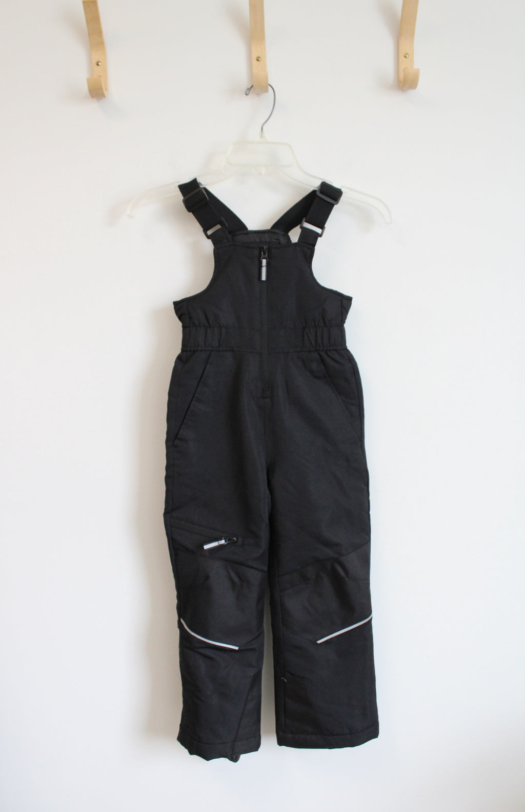 Swiss Tech Black Bib Snow Pants | Youth XS (4/5)