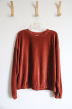 NEW A New Day Burnt Orange Ribbed Long Sleeved Top | XL