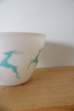 Vintage Fire-King Ware Aqua Gazelle Bowl