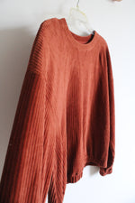 NEW A New Day Burnt Orange Ribbed Long Sleeved Top | XL