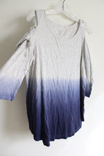 Justice Blue Ombre Cold Shoulder Top | 20