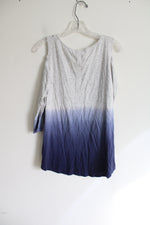 Justice Blue Ombre Cold Shoulder Top | 20