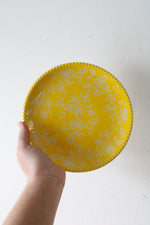 Temptations By Tara Floral Lace Yellow 8" Plate