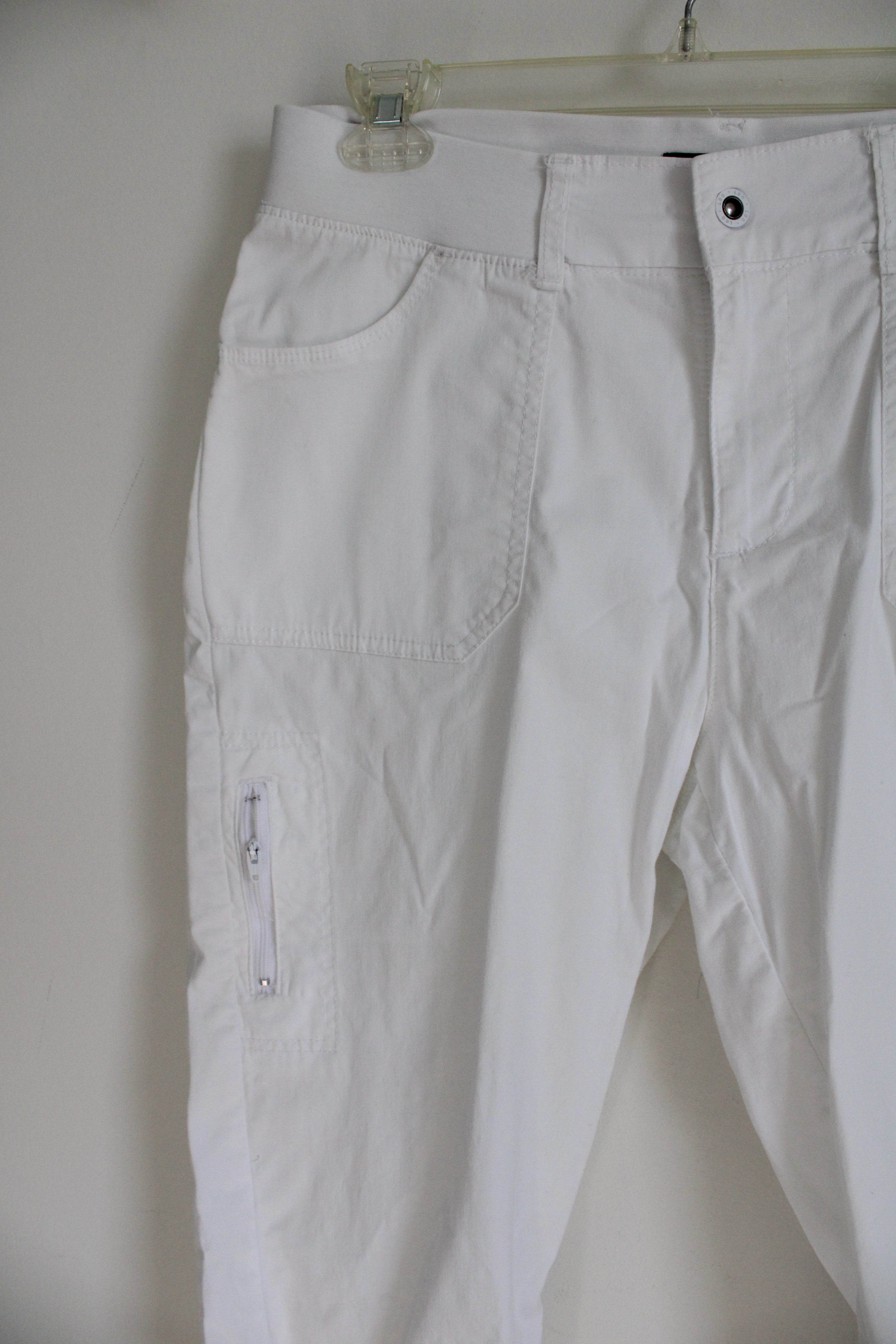 Lee Relaxed Fit White Capri | 10