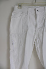 Lee Relaxed Fit White Capri | 10