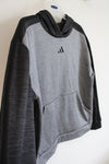Adidas Gray & Black Hoodie | Youth XL (18/20)