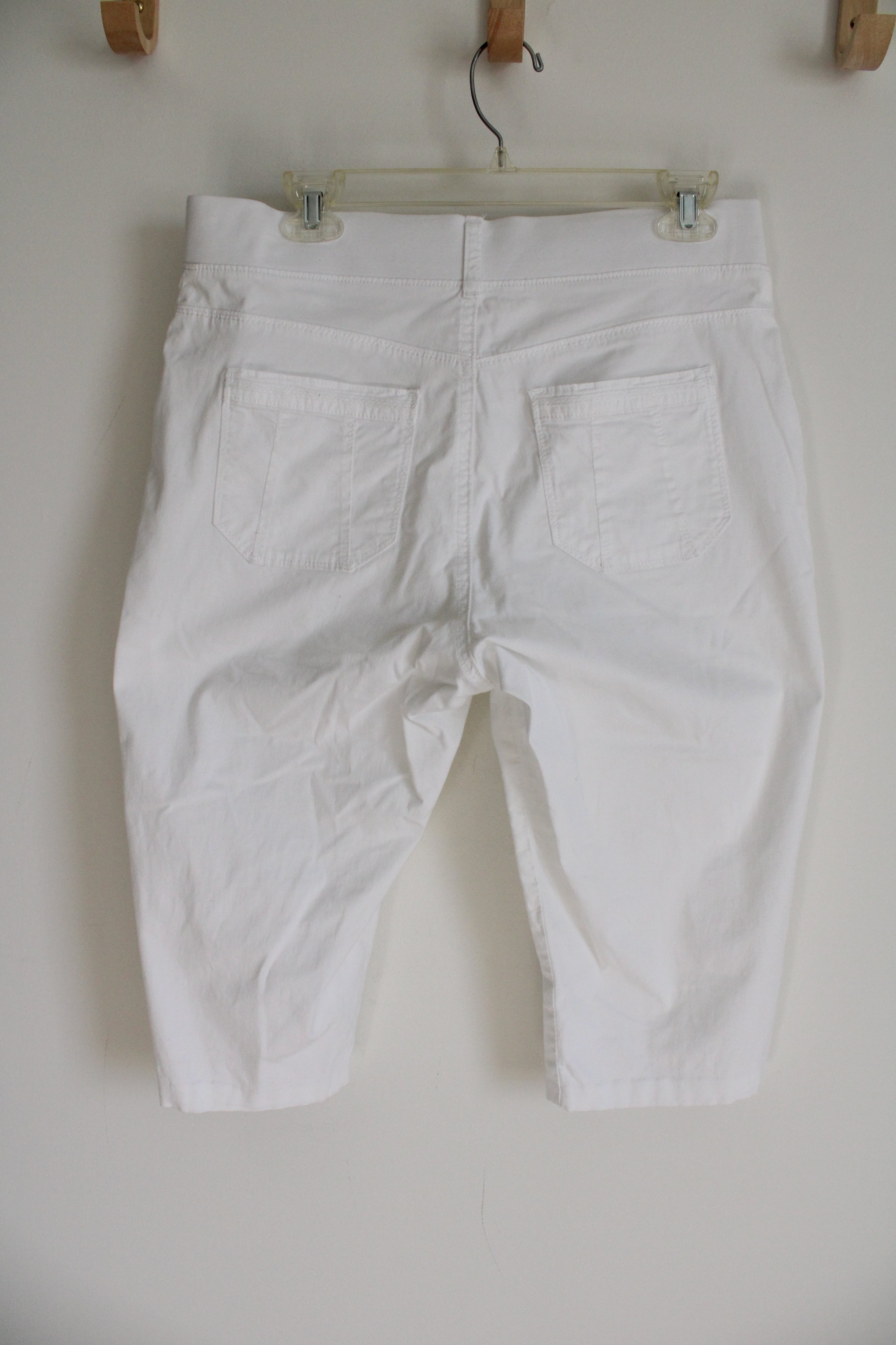Lee Relaxed Fit White Capri | 10