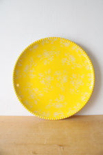Temptations By Tara Floral Lace Yellow 10.5" Dinner Plate