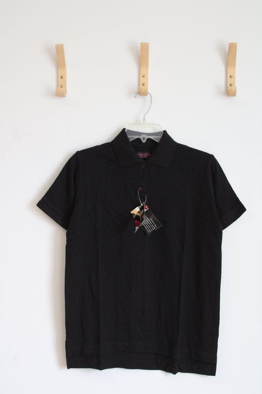 NEW Ultra Club Black Classic Polo | XS