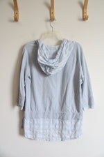 Simply Noelle Light Blue Hooded Top | S/M