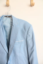Baby Blue Suit Coat & Vest Set | L (42/44)