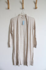 NEW LOFT Speckled Beige Cardigan | XXS Petite