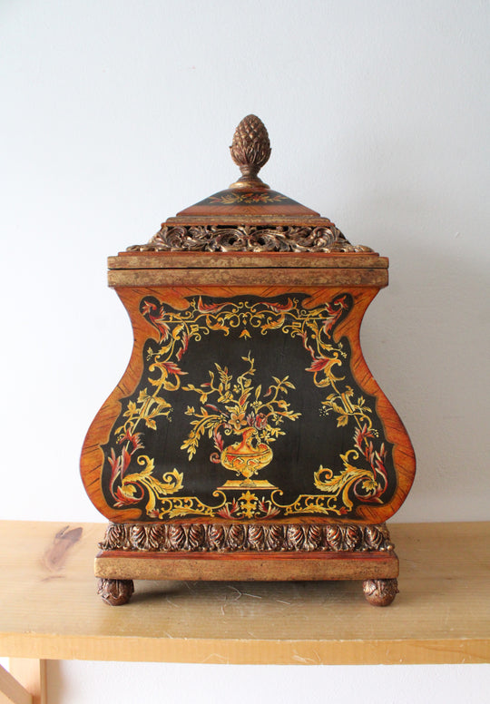 Castilian Imports Hand Painted Decorative Lidded Box