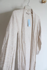 NEW LOFT Speckled Beige Cardigan | XXS Petite