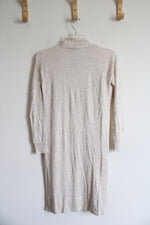 NEW LOFT Speckled Beige Cardigan | XXS Petite