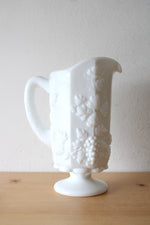 Westmoreland Grape Patterned White Pitcher