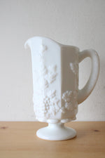 Westmoreland Grape Patterned White Pitcher