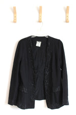 NEW Vocal USA Black Cardigan with Sequin Details | M